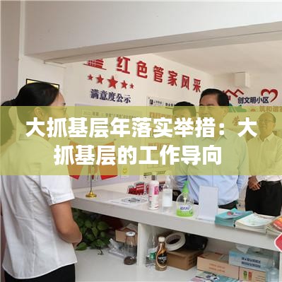 大抓基层年落实举措：大抓基层的工作导向 
