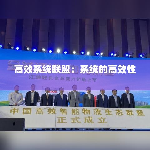高效系统联盟：系统的高效性 