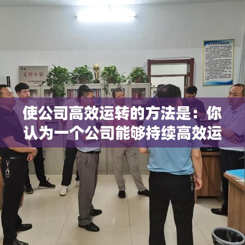 使公司高效运转的方法是：你认为一个公司能够持续高效运转的原因是什么? 