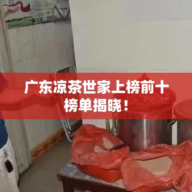 广东凉茶世家上榜前十榜单揭晓！