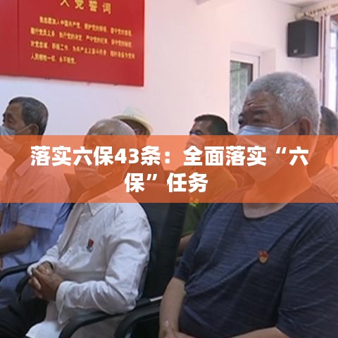 落实六保43条：全面落实“六保”任务 
