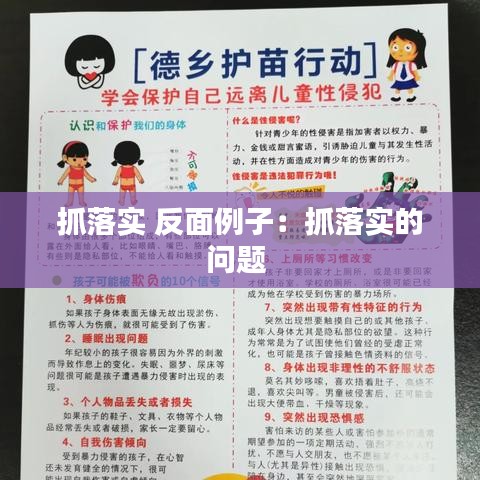抓落实 反面例子：抓落实的问题 