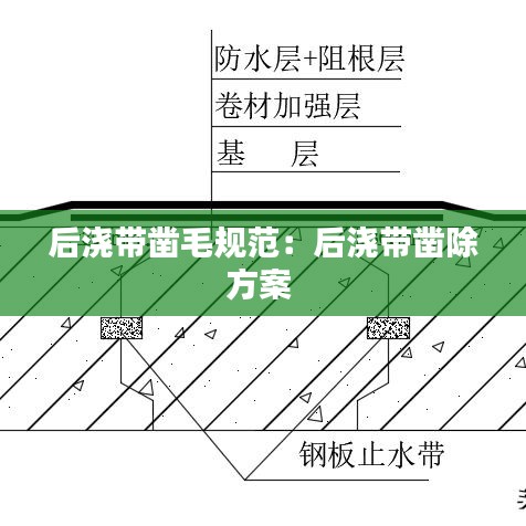 后浇带凿毛规范：后浇带凿除方案 