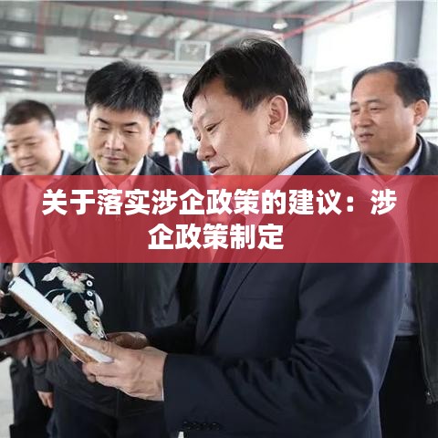关于落实涉企政策的建议：涉企政策制定 