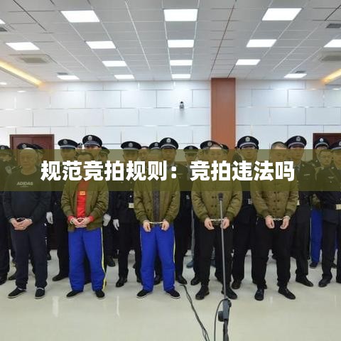 规范竞拍规则：竞拍违法吗 