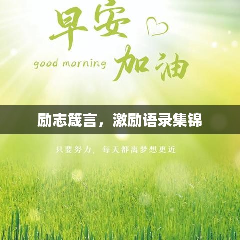 励志箴言，激励语录集锦
