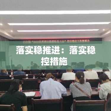 落实稳推进：落实稳控措施 