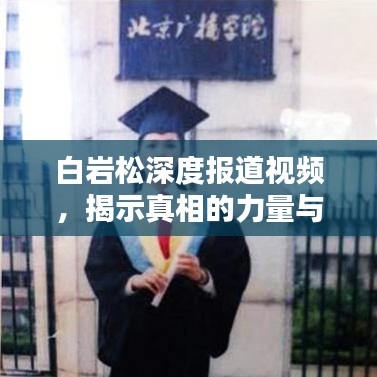白岩松深度报道视频，揭示真相的力量与传媒责任，传媒人的使命与担当