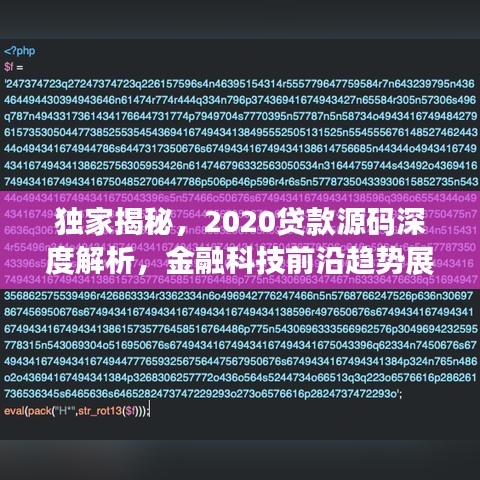 独家揭秘，2020贷款源码深度解析，金融科技前沿趋势展望
