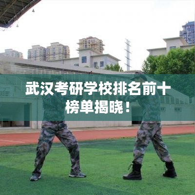 武汉考研学校排名前十榜单揭晓！