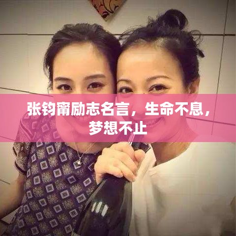 张钧甯励志名言，生命不息，梦想不止