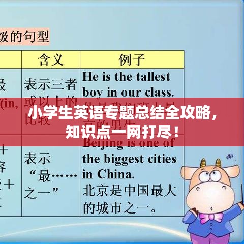小学生英语专题总结全攻略，知识点一网打尽！
