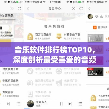 音乐软件排行榜TOP10，深度剖析最受喜爱的音频应用