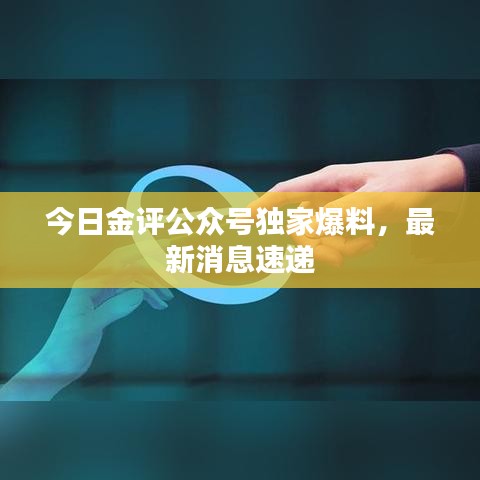 今日金评公众号独家爆料，最新消息速递