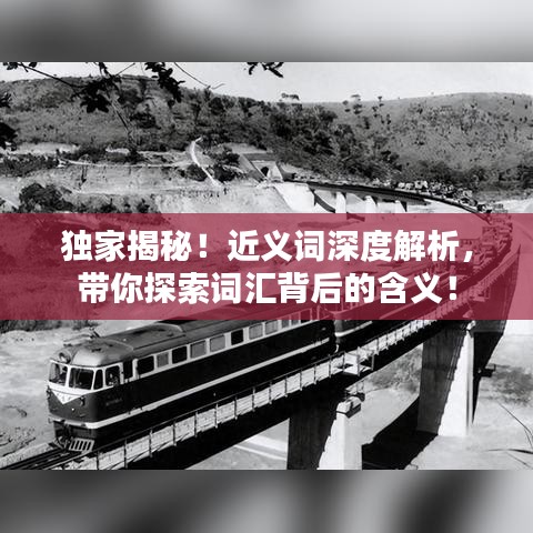 独家揭秘！近义词深度解析，带你探索词汇背后的含义！