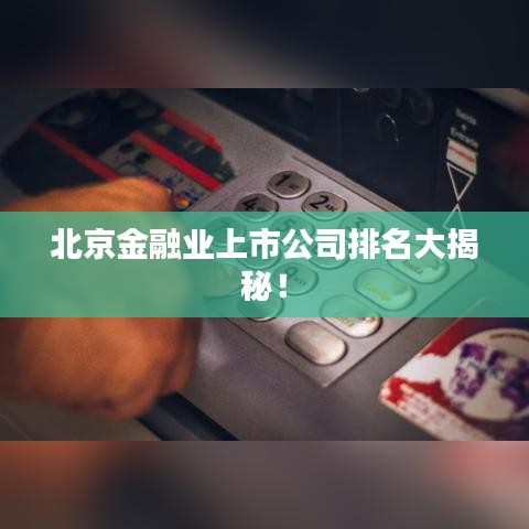 北京金融业上市公司排名大揭秘！